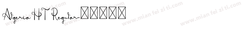 Algeria HT Regular字体转换